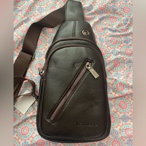 Mens Leathario Sling Bag - image 1